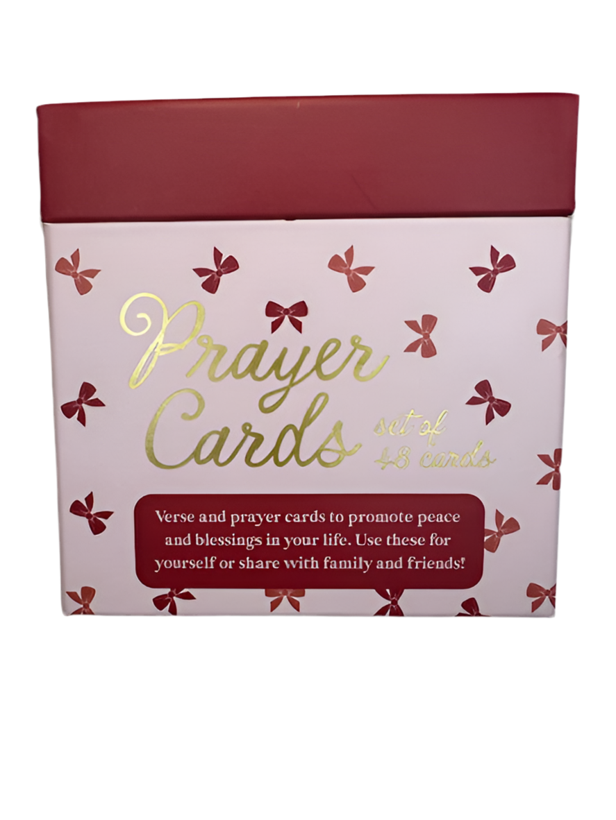 Pink Bow Prayer Cards