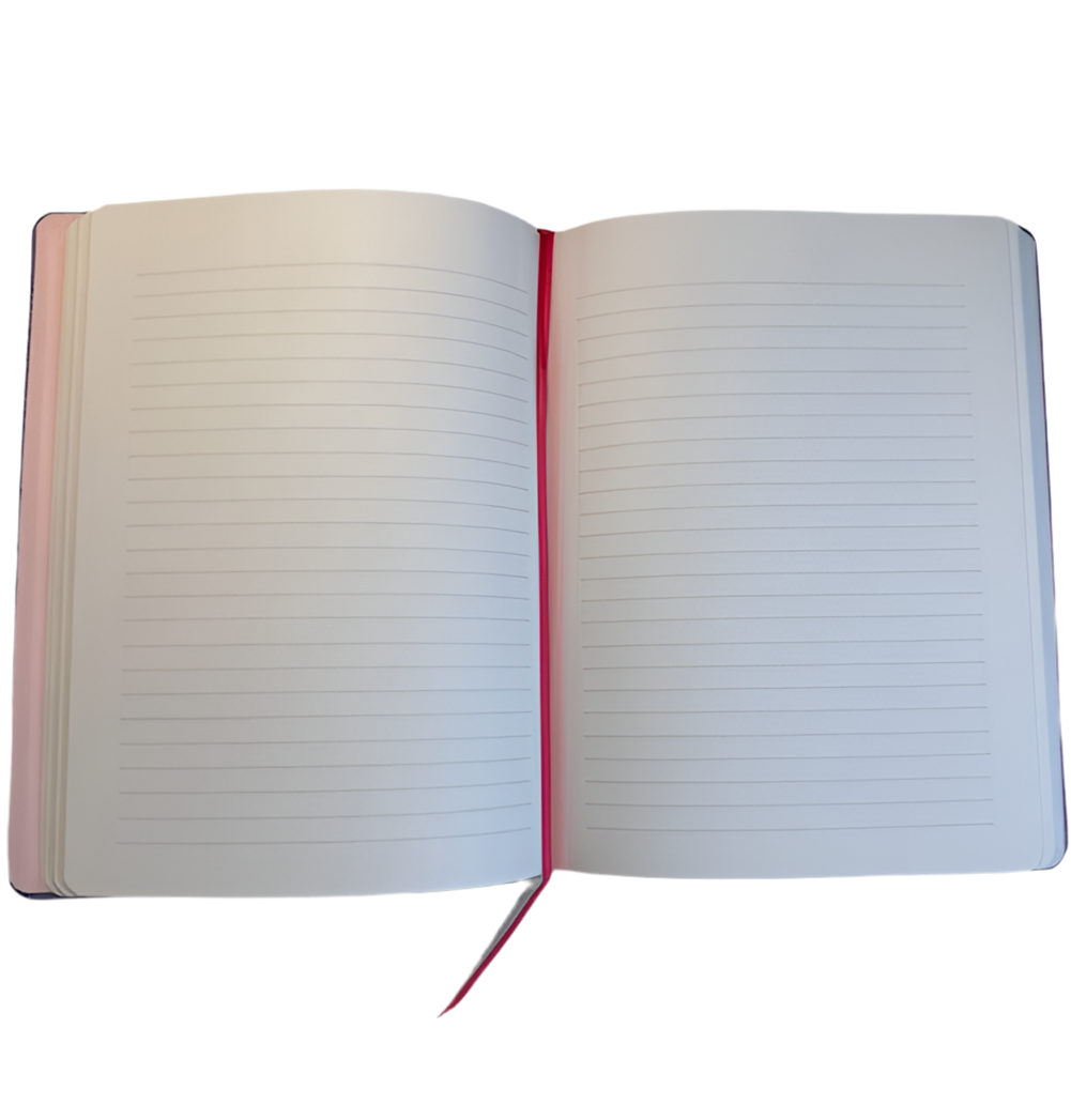 Be Still & Know Purple Floral Notebook