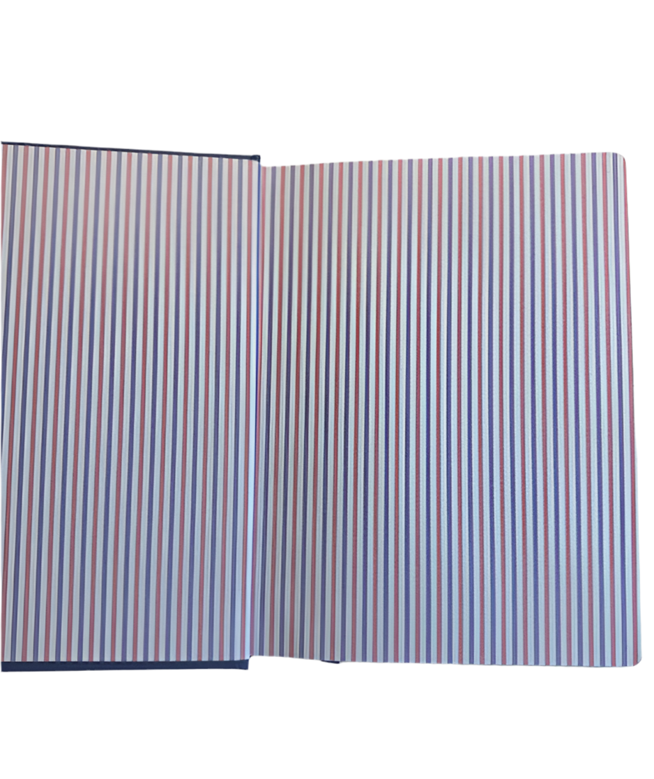 God Is My Refuge Blue Floral Notebook