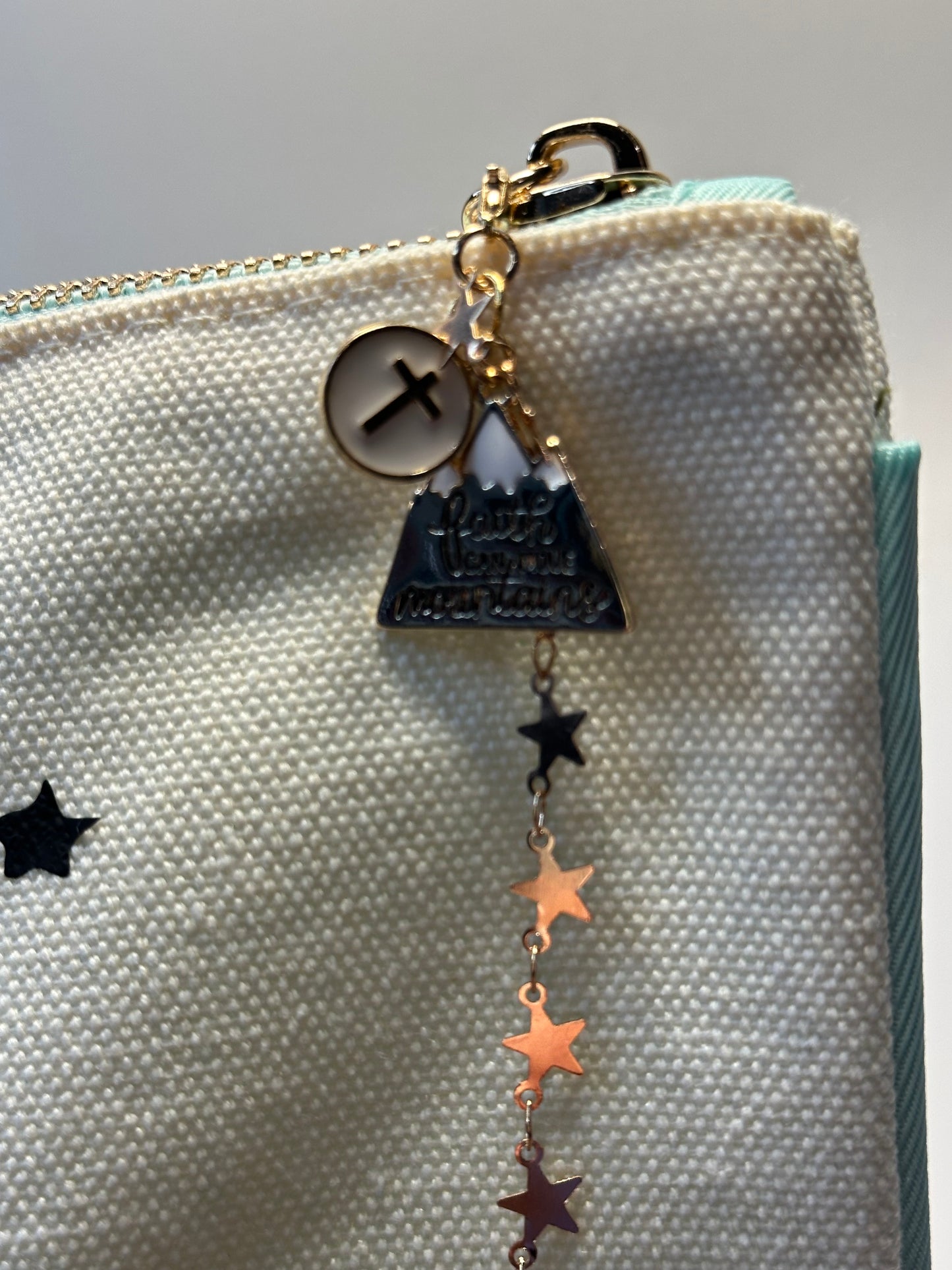 Mint "So Will I" Canvas Pencil Bag