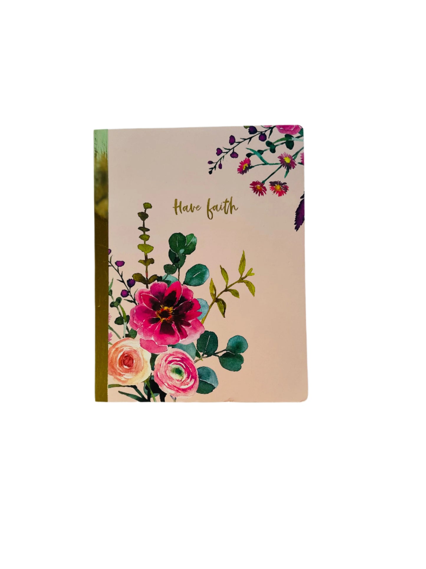 Have Faith Pink Floral Notebook
